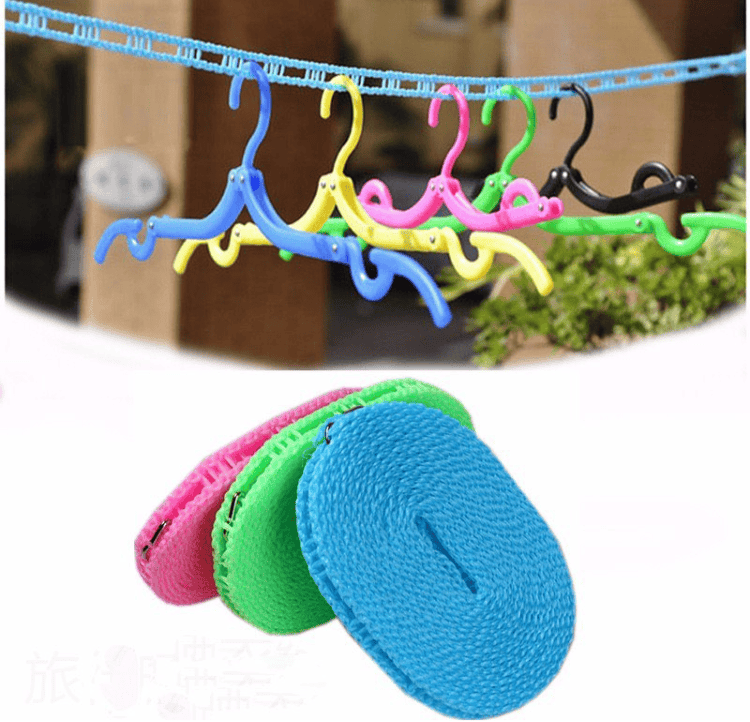 Clothes Drying Rope, Adjustable for Indoor Outdoor Laundry Clothesline, Portable Travel Clothesline, Windproof Clothes Line Hanger for Camping Travel Clothes Drying Rope, Adjustable for Indoor Outdoor Laundry Clothesline, Portable Travel Clothesline, Windproof Clothes Line Hanger for Camping Travel